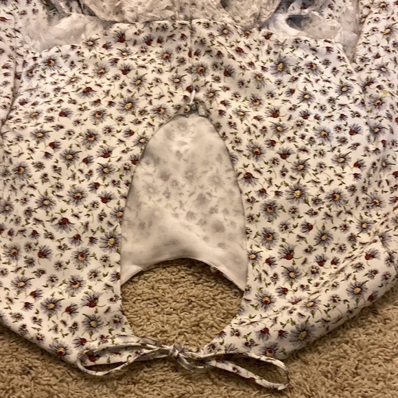 Topshop ditzy floral lace detailed dress - Picture 5 of 5